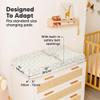 2-Pack Organic Changing Pad Covers for Girl, Boy, Neutral - 100% Cotton Changing Table Pad Cover, Soft Baby Nursery Diaper Changing Pad Sheets, Contour Changing Pads Liners, Change Pad Cover (Meadow) view 4