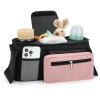 Accmor Universal Stroller Organizer with Insulated Cup Holder Detachable Phone Bag and Shoulder Strap,Stroller Bag Caddy Organizer Fits for Uppababy, Baby Jogger, Britax Strollers view 3