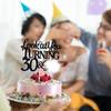 Happy 30th Birthday Cake Topper, 30 and Fabulous, Dirty Thirty, Hello 30, Happy 30th Birthday Party Decorations for Men Women view 2
