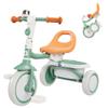 besrey Toddler Tricycle with Bell, Kids Tricycle Age 18 Months to 5 Years, Kids Trike, Toddler Bike for 2-5 Year Olds, Baby Trike, Gifts & Toys for Boys & Girls, Green view 1