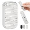 JUDIXY Magnetic Fidget Slider 3 Layer, Fidget Toys Adults for Stress Relief ADHD Anxiety with Click Sound, Portable Desk Fidget Gadget, Gifts for Boyfriend Husband Father (Bright Silver) view 1