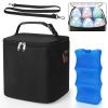 Accmor Breastmilk Cooler Bag with Ice Pack, Baby Bottle Cooler Bags, Insulated Bottle Cooler Tote Bags On The Go, Fits 6 Large 9oz Bottles, for Nursing Mom Daycare Travel, Black view 2