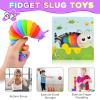 Cevioce Magnetic Rings Fidget Set & Sensory Slug Fidget Toy, ADHD & Anxiety Relief Toys for Kids with Autism view 4
