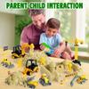 Billeeit Sand Construction Kit with Big Foldable Sandbox and 2.2lbs Moldable Sensory Play Sand, Truck Toys Including Castle Molds and Other Accessories - 36Pc Set for Kids 3+ view 3