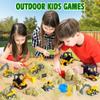 Billeeit Sand Construction Kit with Big Foldable Sandbox and 2.2lbs Moldable Sensory Play Sand, Truck Toys Including Castle Molds and Other Accessories - 36Pc Set for Kids 3+ view 4