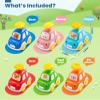 Jyusmile Press and Go Car Toddlers Toys for 1-2 Year Old Boy, 6 Pack Animal Baby Cars Toys for Age 0-2, Infant Push Go Vehicle Toys for 6-9-12-18 Months, First Birthday Gifts for 1-3 Boys Girls view 2