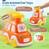 Jyusmile Press and Go Car Toddlers Toys for 1-2 Year Old Boy, 6 Pack Animal Baby Cars Toys for Age 0-2, Infant Push Go Vehicle Toys for 6-9-12-18 Months, First Birthday Gifts for 1-3 Boys Girls view 3