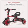 besrey Toddler Tricycle with Bell, Kids Tricycle Age 18 Months to 5 Years, Kids Trike, Toddler Bike for 1.5-5 Year Olds, Baby Trike, Gifts & Toys for Boys & Girls, Red view 3