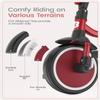 besrey Toddler Tricycle with Bell, Kids Tricycle Age 18 Months to 5 Years, Kids Trike, Toddler Bike for 1.5-5 Year Olds, Baby Trike, Gifts & Toys for Boys & Girls, Red view 4