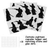 18pcs Black Silhouette Glitter Dessert Cupcake Topper Warrior Kendo Fitness Sports Theme Decor Supplies Men Boys Happy Birthday Anniversary Party Decorations view 3