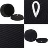 Sea Team Round Cotton Rope Storage Basket with Lid, Decorative Woven Storage Bin, Pot, Caddy, Organizer, Container for Snacks, Towels, Plants (Black, Small/2-Pack) view 4