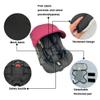 Feliliber Infant Insert Liner Seat Cushion Compatible with Doona/Graco Snugride/Evenflo Pivot/Chicco Keyfit/Britax-Head and Body Support Skin Friendly Breathable Mesh Fabric (Black) view 2