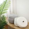 Sea Team Round Cotton Rope Storage Basket with Lid, Decorative Woven Storage Bin, Pot, Caddy, Organizer, Container for Snacks, Towels, Plants (Grey, Small/2-Pack) view 2