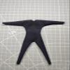 1/12 Male Soldier Gridding Cloth Jumpsuit Tights Model for 6''Mezco ht Vtoy (Black) view 2
