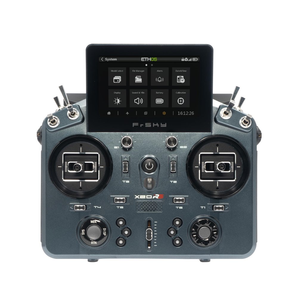FrSky Tandem X20RS Transmitter Dual-Band TD-ISRM RS Module TW + R9 Redundant RF Link CNC MC20R Hall Gimbals 8GB Storage 800480 Touchscreen TTS Audio LoRa Antenna Ports ETHOS System (Blackish Green)
