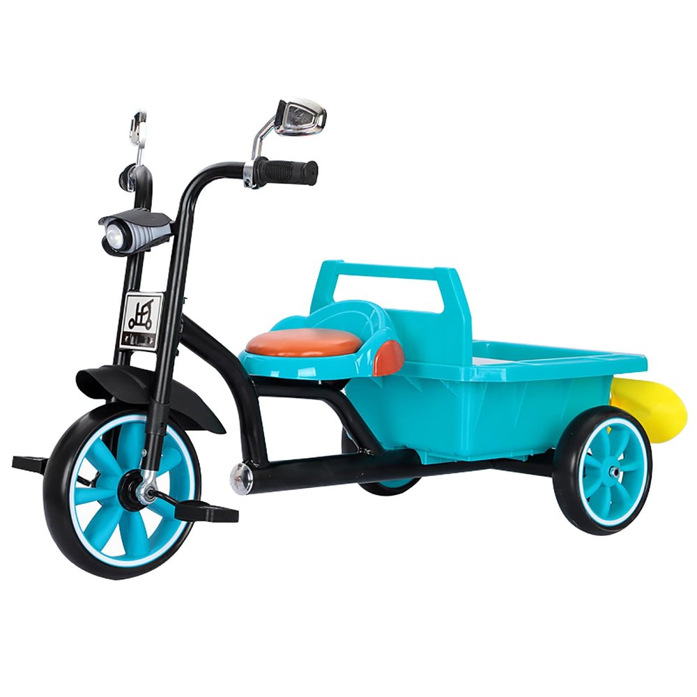 JIYIAN Kids' Tricycles for Rider Age 3+,Children's Preschool Learning Bike,Kids Trike with Ergonomics Grip and Non-Slip Pedals,Kids Outdoor Play Equipment,Blue,A