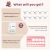 Nursi Luna Flange Sizing Kit with Flange Inserts 13/15/17/19/21mm 10PCS, Nipple Ruler, Breastmilk Storage Bags 60, Silicone Flanges Insert for 24mm Flange/Shield, Breastfeeding Essentials for New Mom view 2