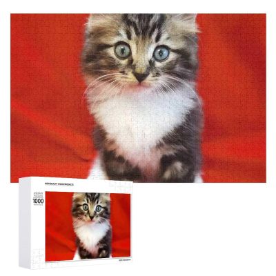 Puzzle Personalized Photo Puzzle 1000/500/300 Pieces Cat Pet Puzzle Wooden Jigsaw Puzzles from Photos Wedding Puzzle Family Reunion Puzzle for Wedding Gift
