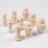 50 Log Color Wooden Man DIY Children Painted Wooden Dolls Hand-Painted Wooden Figures (68 * 32MM Wood Color) view 1
