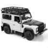 Risopen Compatible for Land Rover Defender Off-Road 1:24 Car Toy White Alloy Metal Diecast Classic Vehicle Model Toy Mini Luxury Vehicle Model Collection and Gift for Aldult Kid or Children view 1