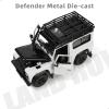 Risopen Compatible for Land Rover Defender Off-Road 1:24 Car Toy White Alloy Metal Diecast Classic Vehicle Model Toy Mini Luxury Vehicle Model Collection and Gift for Aldult Kid or Children view 3