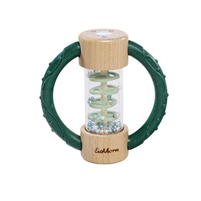 Eichhorn 100005877 Baby Hipp Collection Rattle Stick with Handles, Offers Many Haptic Charms, 5 x 12 cm, 100% FSC Certified Beech Wood, from 3 Months