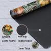 JANENFNA TCG Playmat with Card Zones 24 x 14in with Free Storage Bags Mousepad Compatible for MTG Trading Card Game Play Mats Smooth Rubber Surface Board Game Mat, Various Flowers Paisley view 4