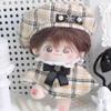 niannyyhouse 20cm Plush Doll Clothes Hat Poncho Shawl Outfit 8in Doll Dress Up (Yellow) view 2