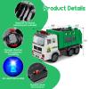 choopheme Garbage Truck Toys with Music 4D Led Light Automatic Bump Light up Toys Garbage Truck Engine Push Car Toy Vehicle Trash Truck for Toddler Kids Toy 3 4 5 Year Old Up Boy Girl Birthday Gift view 3
