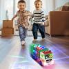 choopheme Garbage Truck Toys with Music 4D Led Light Automatic Bump Light up Toys Garbage Truck Engine Push Car Toy Vehicle Trash Truck for Toddler Kids Toy 3 4 5 Year Old Up Boy Girl Birthday Gift view 4