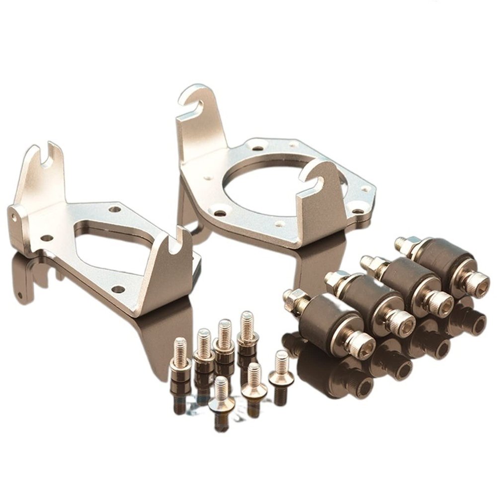 RC Boat Alloy Engine Mount for 26CC Zenoah Engine of RC Model Boat Gas(Size:Silver)