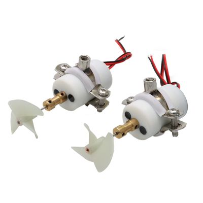 1Pair RC Boat 7.4V-12V Underwater Thruster Propeller CW CCW ROV Brushed Waterproof Motor Propulsion for Unmanned Drag Net Boat DIY Parts