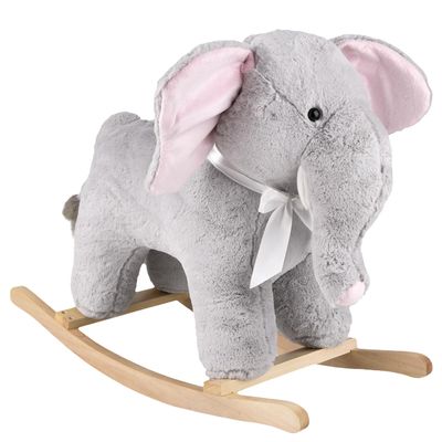 Ellis Elephant Rocker Ride on Toy, Animal Toys Toddler Rocker, Stuffed Jungle Animal Rockers for Babies and Toddlers, Stuffed Rocking Animal for 18+ Month Old (Ellis Elephant) Forest & Twelfth