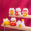 VANZACK 6pcs Miniature Cat Figurines Cute Resin Statues for Desktop Decoration for Home Office and Landscape Garden Decor for Cat view 3