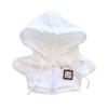 niannyyhouse 10cm~15cm 20cm Plush Doll Clothes Hoodie Cardigan Jacket Soft Stuffed Plush Toy Dress Up (White 20cm) view 1