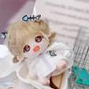 niannyyhouse 10cm~15cm 20cm Plush Doll Clothes Hoodie Cardigan Jacket Soft Stuffed Plush Toy Dress Up (White 20cm) view 2