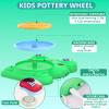 Aujazyble Pottery Wheel for Kids - Complete Pottery Painting Kit Arts and Crafts for Kids Ages 8-12 with 3 Pack Air Dry Clay Art Supplies Toys for Girls Boy Birthday Gift for 6 7 8 9 10 11 12+ view 3