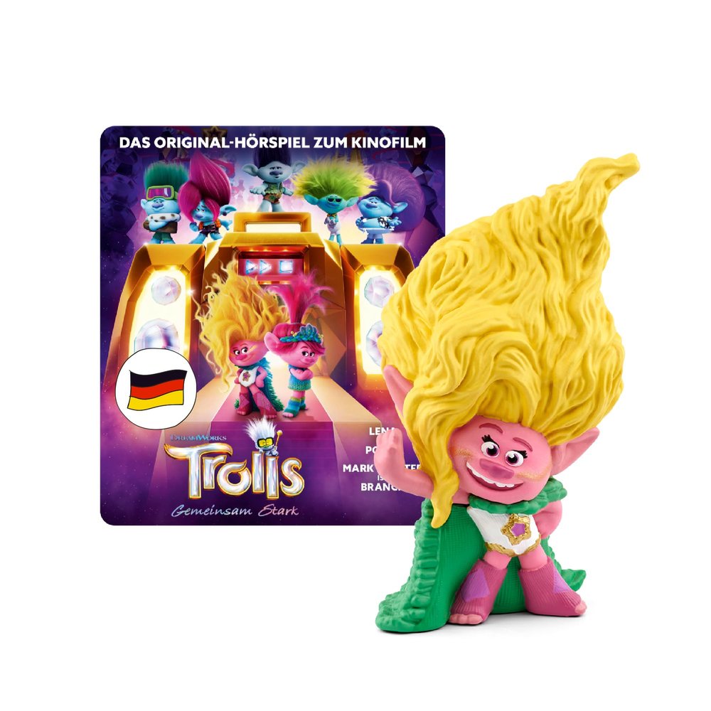 Tonies Audio Figures for Toniebox, Trolls Viva - Together Stark, Audio Play for Children from 5 Years, Playing Time Approx. 70 Minutes