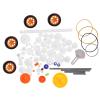 Plastic Gears Kit, 78pcs Plastic Gears Pulley Belt Rack Kits Plastic Gears with Plastic Wearable and Long Service Life view 1