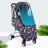 1Pc Portable Universal Waterproof Rain Cover Weatherproof Shield Wind Canopy Baby Pushchair Mesh Ventilation Universal Trend Travel Umbrella Rain Cover view 3