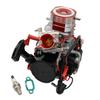 FLMLF CNC 29CC RC Boats (in-line) Engine Fit for Zenoah CY RCMK Marine QJ Gas Engine G290 PUM Parts (Red) view 3