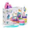 Hey Clay 15 Cans Set - Colourful Modelling Kids Air-Dry Clay 15 Cans with Sculpting Tools and Fun Interactive Instructions for Children Age 3+ (Rainbow Unicorns) view 1