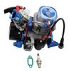 FLMLF CNC 29CC RC Boats (in-line) Engine Fit for Zenoah CY RCMK Marine QJ Gas Engine G290 PUM Parts (Blue) view 1