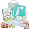 TOVLA JR. Kids Real Cooking Set | Cooking Tools for Kids Ages 512 | Montessori-Inspired Beginner Kitchen Kit with Visual Recipe Cookbook & Storage Case | Christmas & Birthday Gift for Boys & Girls view 1