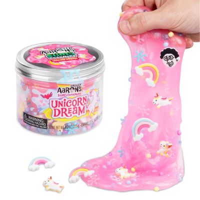Crazy Aaron's Slime Charmers - Unicorn Dream - Bright Pink Water Slime, Sensory Toys for Kids - Creative and Endless Fun, Stress Relief Therapy, Gifts for Girls and Boys - Made in USA