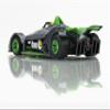 AFX 22064 Mega-G+ Formula N #3 Silver/Green HO Slot Car view 4
