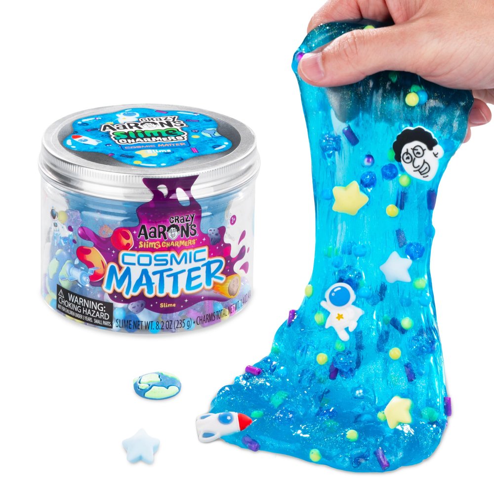 Crazy Aaron's Slime Charmers - Cosmic Matter - Blue Water Slime, Sensory Toys for Kids - Creative and Endless Fun, Stress Relief Therapy, Gifts for Girls and Boys - Made in USA