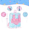12" Girls Baby Doll Daisy Theme Backpack Carrier Playset,12 Inch Reborn Baby Dolls With Accessories And Clothes Set Toy Stuffs Pink Hanky Diaper Bottle Nipple And Gifts For Baby Toddler Age 3+ view 3