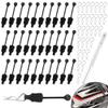 GDOOL 30 Pieces 1.2mm RC Cars Body Clips with Pull Tabs for 1:10 1:12 Traxxas Arrma Redcat Axial Losi HSP HPI Kyosho Trucks Upgrades & 1 PCS Hole Puncher Reamer for Body Shell Drills Tool view 1