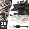GDOOL 30 Pieces 1.2mm RC Cars Body Clips with Pull Tabs for 1:10 1:12 Traxxas Arrma Redcat Axial Losi HSP HPI Kyosho Trucks Upgrades & 1 PCS Hole Puncher Reamer for Body Shell Drills Tool view 2